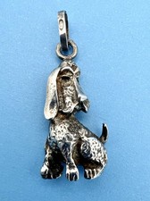 Vintage Large Sterling Silver Droopy The Hound Dog Charm