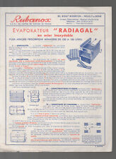 advertising old papers EVAPORATOR RADIAGAL (P49779)