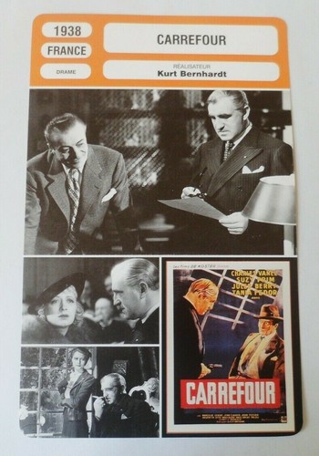Carte fiche cinema - fiche, 1938