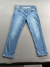 Levis 511 Jeans Mens 36x30 Blue Denim Slim Fit Stretch Tapered Leg Zip Fly