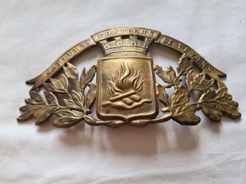 Plaque casque pompier - casque, de
