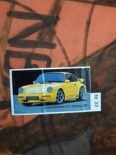 FLEER Bubble Gum Stickers STROSEK PORSCHE 911 Carrera 2RS CAR STICKER Nr.22 RARE