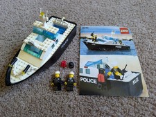 Vintage 1987 LEGO 4010 Police Rescue Boat 100% Complete