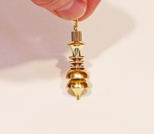 Pendule laiton massif - laiton, dore