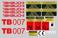 Takeuchi TB007 Mini Digger