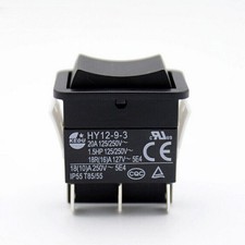 1PCS KEDU Pushbutton Switches HY12-9-3 6Pins Industrial Electric Rocker Switch
