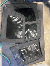 Drivers & Passenger Soft Top Side Tinted Windows  For 2007-17 Jeep Wrangler 4 Dr