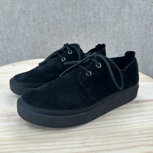 Clarks black suede - lace, up