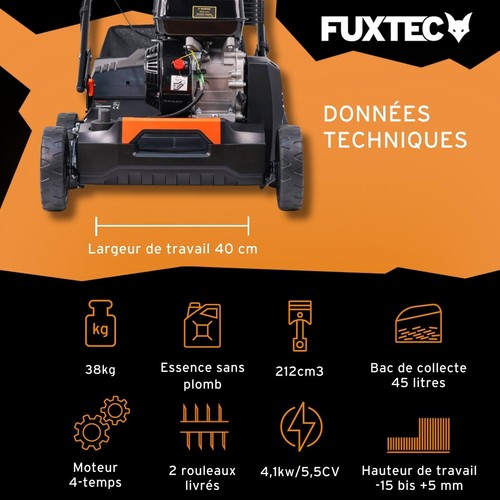 Fuxtec scarificateur aérateur - fuxtec,