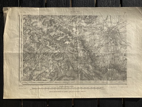 Carte état major - état, reims