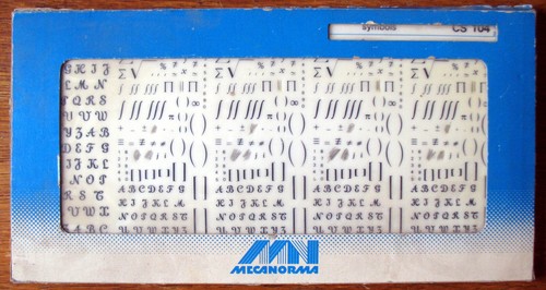 Mecanorma - (comme, letraset)