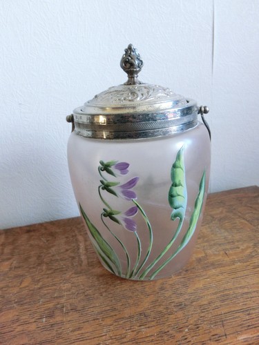 Ancien pot biscuit decor - ancien,