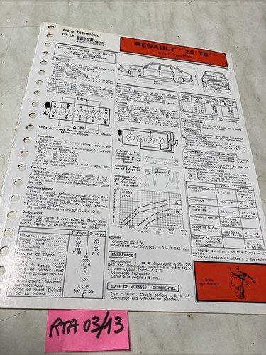 Automobile technical sheet - technical,