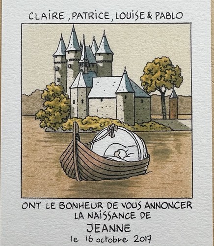 Juillard carte naissance - carte,