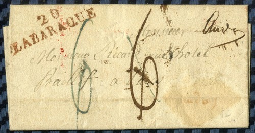 Lettre baraque - lettre, de