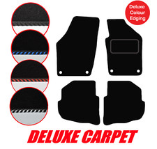 Tailored DELUXE Car Floor Mats to fit VW Polo 9N 2004 to 2009 with 4 Round Clips