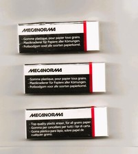 LOT de 3 GOMMES BLANCHES