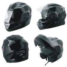 Casque Modulable Moto transformable Visière Pare Soleil Noir