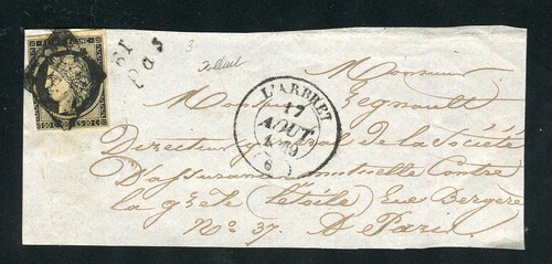 Rare devant lettre pas - lettre, de