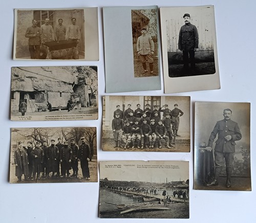 Lot cartes postales soldats