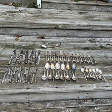 ERCUIS FRANCE FRENCH LAGON W GOLD FLATWARE SET 73pcs