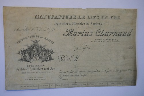 Publicité ancienne facture