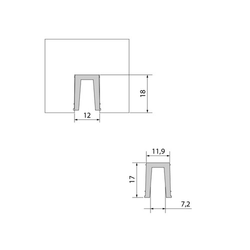 Profil guidage en pvc - de,