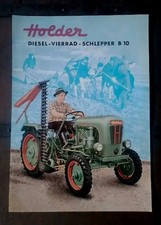 Tracteur Holder Diesel Vierrad Schlepper B10 Traktor Brochure Originale 1955