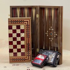 Jeu d'échecs Backgammon fait