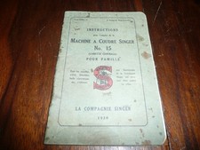 MODE D'EMPLOI 1930
