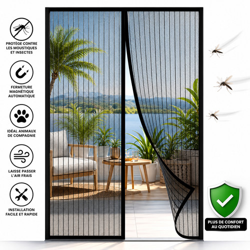 Rideau moustiquaire porte - rideau,