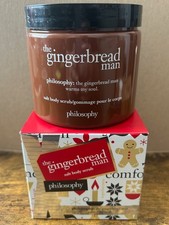 PHILOSOPHY THE GINGERBREAD MAN SALT BODY SCRUB 21 OZ NEW BOXED ORIGINAL