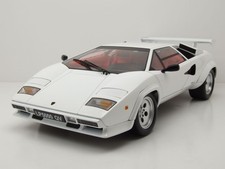 Lamborghini Countach LP 5000S QV 1985 Blanc Modèle Réduit 1:12 Échelle KK