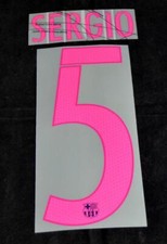 Official Barcelona sergio 5 2016-17 Football  Name/Number Set Away