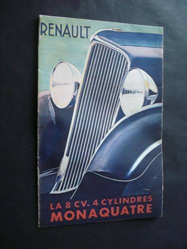 Depliant renault 1934 8 - 1934, la