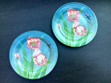 2 assiettes à canapés Gien