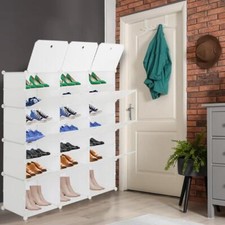 Range-chaussures 14 Grilles Cube Chaussures Rack Porte Armoire à chaussures