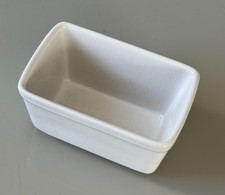 Small rectangle oven dish - white - BE