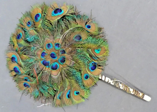 Eventail ancien écran - ancien, plumes