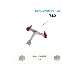 fourche à palette, fabrication suisse, numéro de pièce 710 pour mouvement EBE...