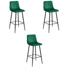 Tabouret POZZA - velours vert