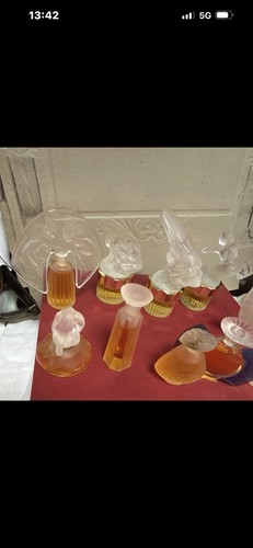 Lalique lot flacons parfum - flacons,