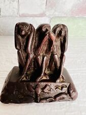Wooden Decoration Statuette - 3 Monkeys of Wisdom