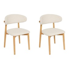 Lot de 2 Chaises en Tissu