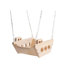 Hamac en bois pour petits animaux, accessoire pour cage, écureuil, furet,