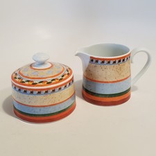 Villeroy & Boch Switch 4 Accents For Naranja Navarra Nazare Sugar Bowl & Creamer