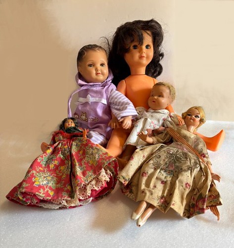 Lot poupées plastique - poupées,