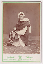 CABINET CARD C. Brion in Marseille man costumed oriental c.1878 military?