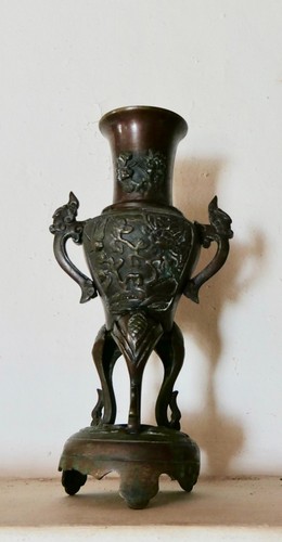 Vase bronze meiji japon 19eme - meiji,