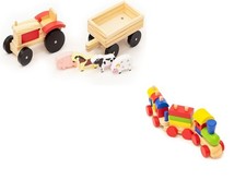 Jouet De Ferme En Bois Avec